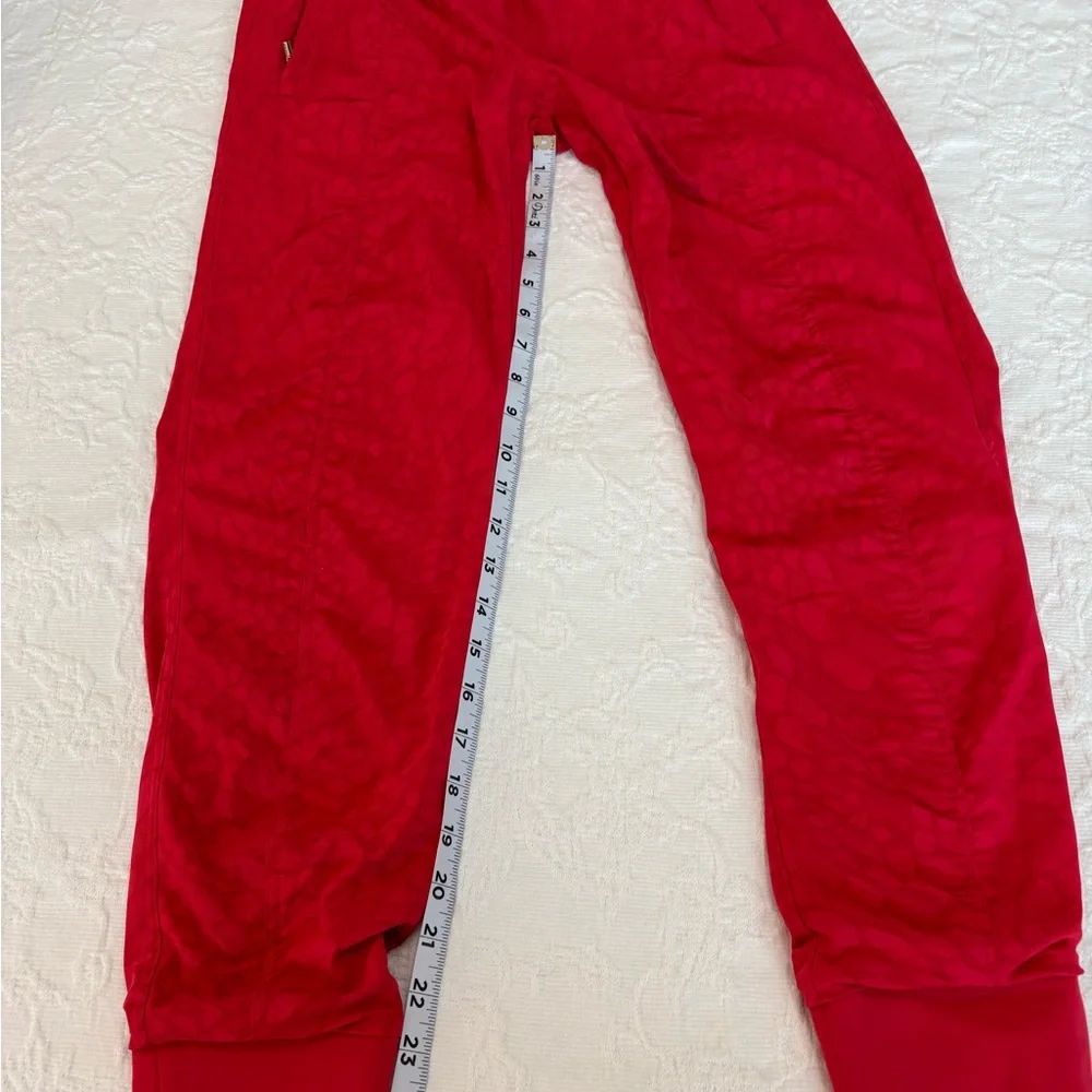 ATHLETA NWT Attitude Lined Texture Pant II in Serpentine Matador Red - Size 2 - Picture 12 of 12